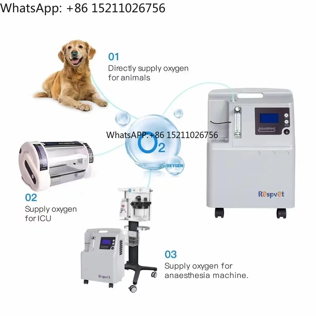 Concentrador de Oxígeno de 5 Litros para Hospital - Suministro de Oxígeno para Hospital Veterinario