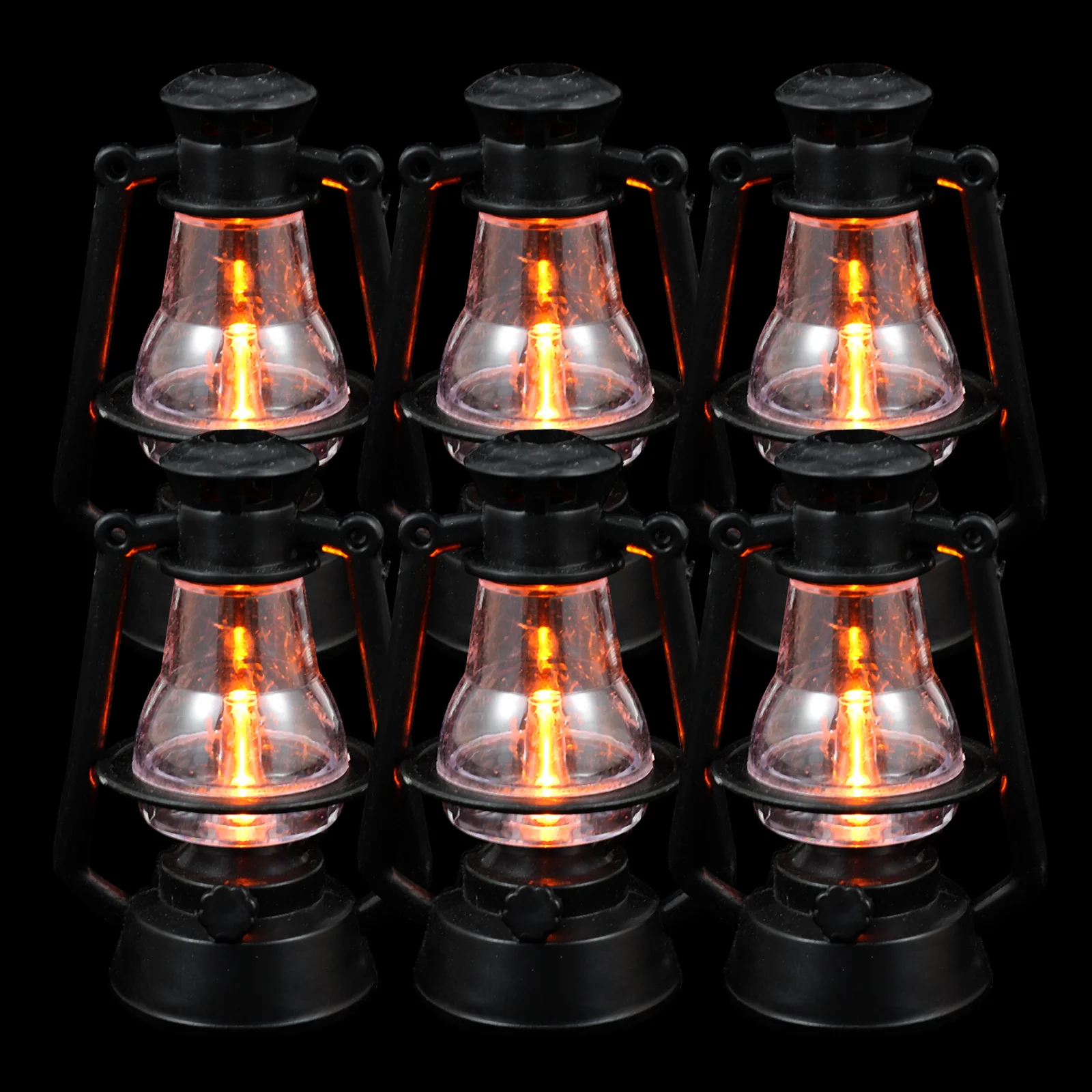 6 قطع مصباح محاكاة بتصميم ريترو جميل مثالي لمستلزمات حفلات عيد الميلاد والديكورات الداخلية والخارجية #1