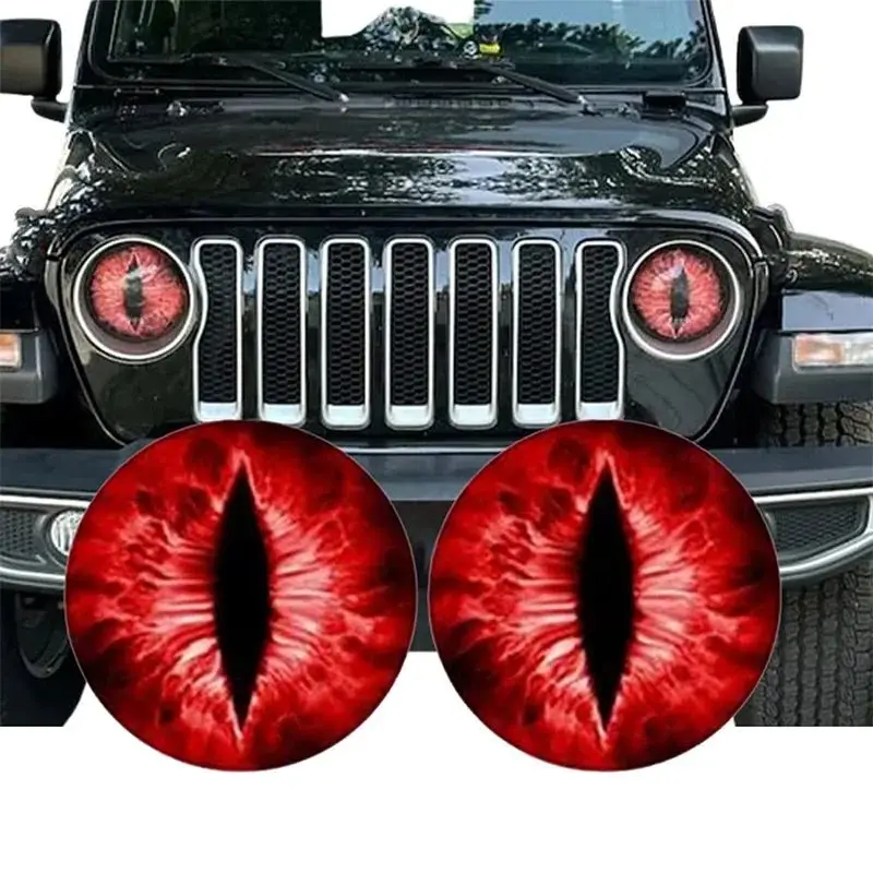 Beast Eyes Headlight Decals Animal Eye Car Headlight Sticker 3d Stereo Eyes Headlight Decal Eye Decals For Jeep Headlights