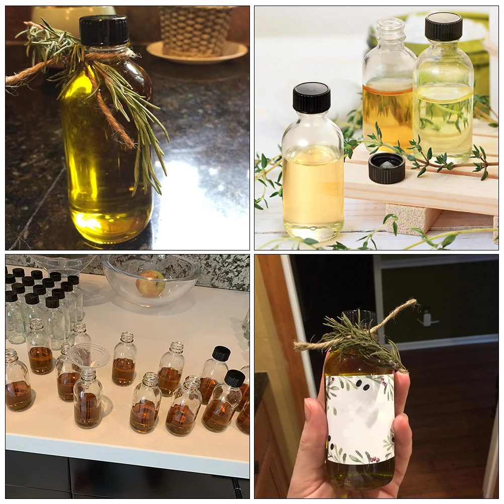 

12Pcs Small Mouth Glass Reagent Bottles Transparent Chemical Bottles Leakproof Laboratory Sample Sealing Bottle 120ml