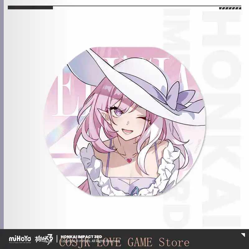 

Official MiHoYo Genuine Original Game Honkai Impact 3 Elysia Cosplay Magnetic Attraction plate Badge refrigerator magnet Gift