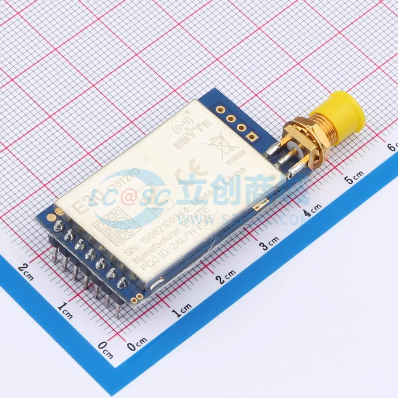 2pcs E30-170T27D 24x43mm transceiver 170MHz GFSK RF Wireless Communication Module for Smart Home System