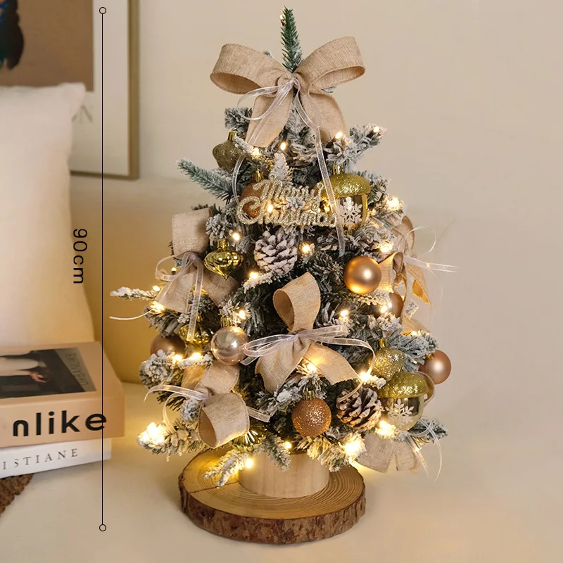 Creative home desktop Christmas scene decoration with Instagram style ornaments