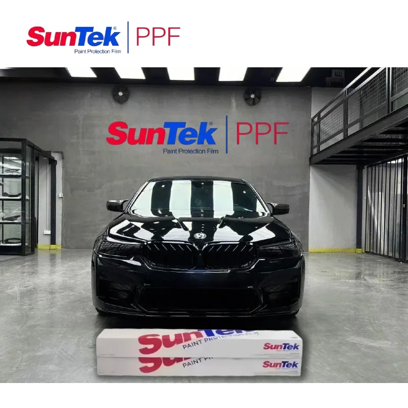 

Suntek 9.5mil 15*1.52M Gloss TPU PPF Paint Protection Film Hydrophobic Self Healing Anti Scratch UV Resistant High Transparency