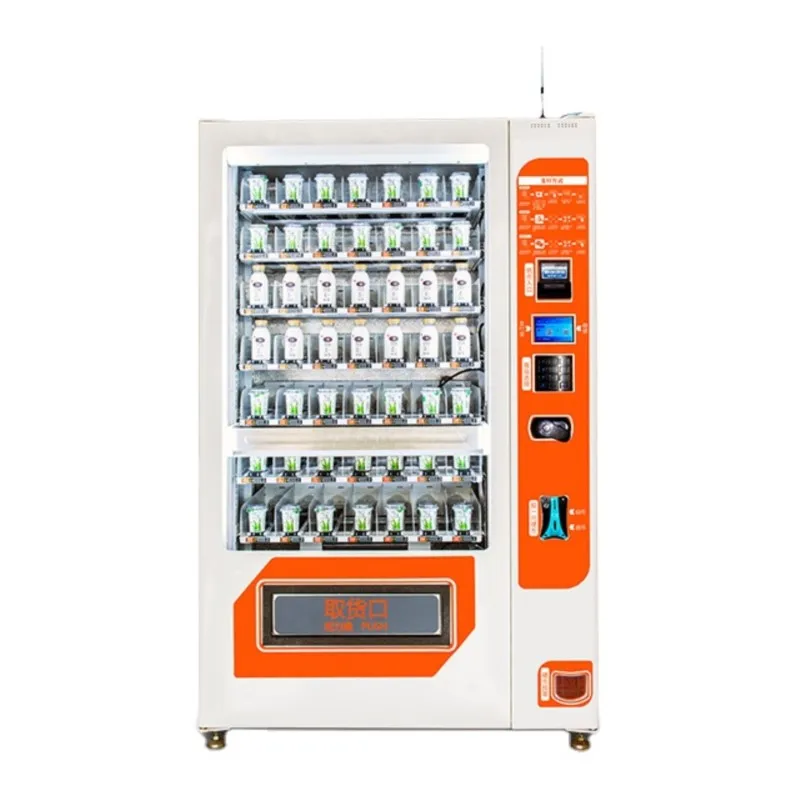 4 Layers Snack And Drinks Vending Machines Custom Vending Machine Elevator Refrigerated Vending Machines For Sale