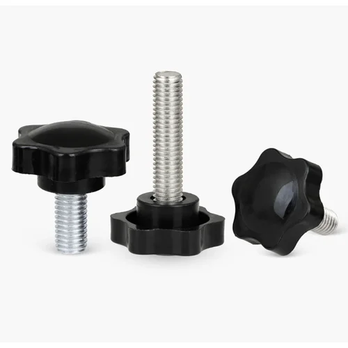 Imagen 1 del producto Estrella ciruela baquelita apretar a mano tornillo de pulgar perilla tornillos de ajuste M4 M5 M6 M8 M10 M12