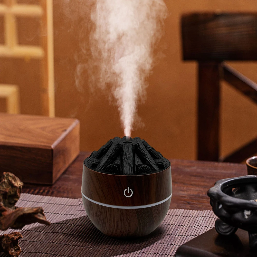 Compact USB Humidifier 200ML Air Humidifier Home Use Office Environment 10.3*10*10CM Artificial Charcoal Design