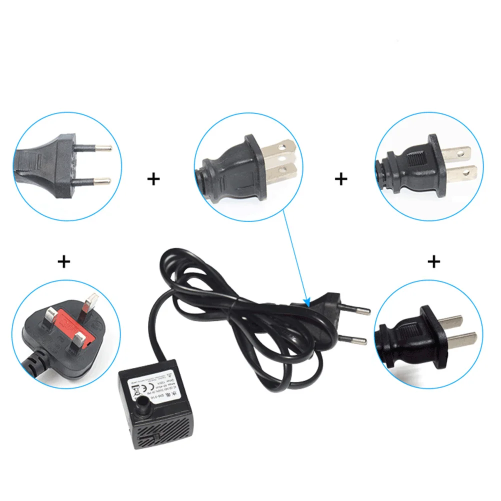 

Submersible Water Pump 2W 150L H Adjustable Flow for Fish Tank Fountain Pond Hydroponic System Pond Water Pump