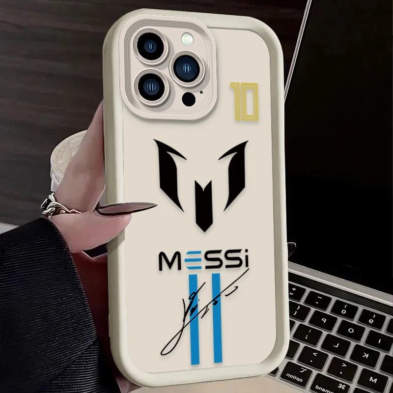 Football M-messi Protective Case for Xiaomi Redmi Note 13 12 11 Pro Plus 4G 5G 12S 11S 10S 10 9 9S Redmi 14C 13C 12C A3 12 Cover