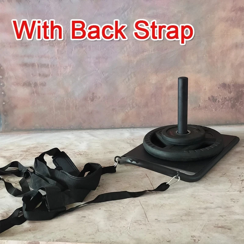 Fitness Weight Sled With Shoulder Strap Heavy Duty Drag Sled for Explosive Force Workout Gym Speed Power Training Equipment