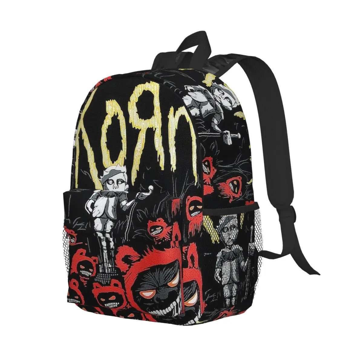 

Korn Rock Band Logo Backpack Student Boys Girls BookBag Children School Bag Laptop Shoulder Bags for Men Women