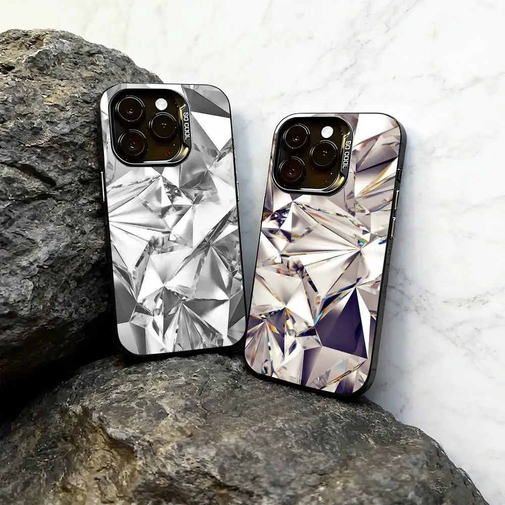 

prism Phone Case For iPhone 17,16,15,14,13,12,11 Plus,Pro Max,XS,Colored Silver Plated Inside Cover