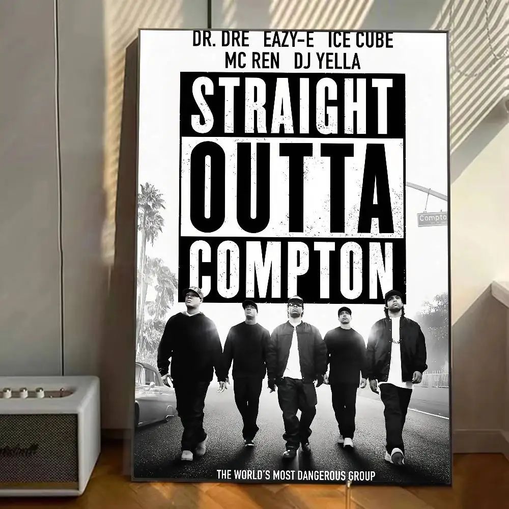 مغني الراب NWA Niggaz4Life ملصق معرض يطبع ذاتية اللصق ديكور المنزل الديكور صور مطبوعة للحوائط غرفة المعيشة ملصق