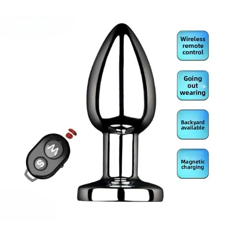 Drahtlose Fernbedienung Metall Vibrator Butt Plug frauen Anal Plug Dildos Männer Prostata-massagegerät Lieferungen Für Erwachsene Anal Masturbieren Sex Spielzeug