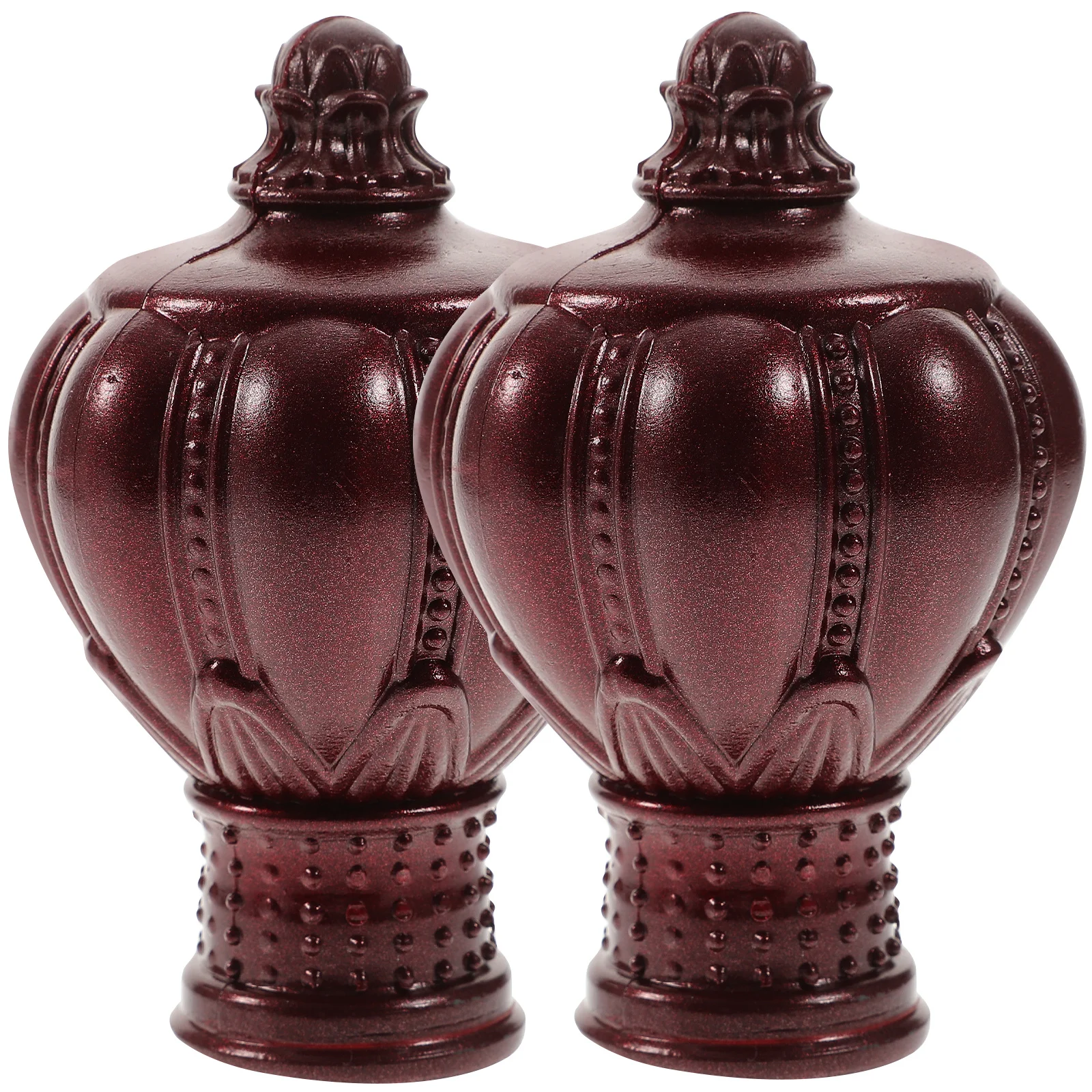 2 قطعة قضيب رئيس التوصيل البلاستيك نهاية قبعات ل 26-28 مللي متر قضبان الرجعية اكسسوارات الديكور المنزل اللون قضيب الستارة ينتهي تركيبات