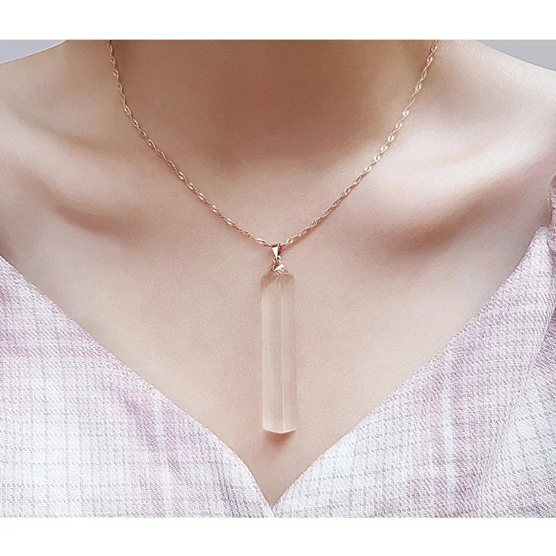 

Optical Glass Prism Necklace Creative Necklace Pendant Rainbow Prisma Photography Gifts Girlfriend Optometry and Lens Crystals