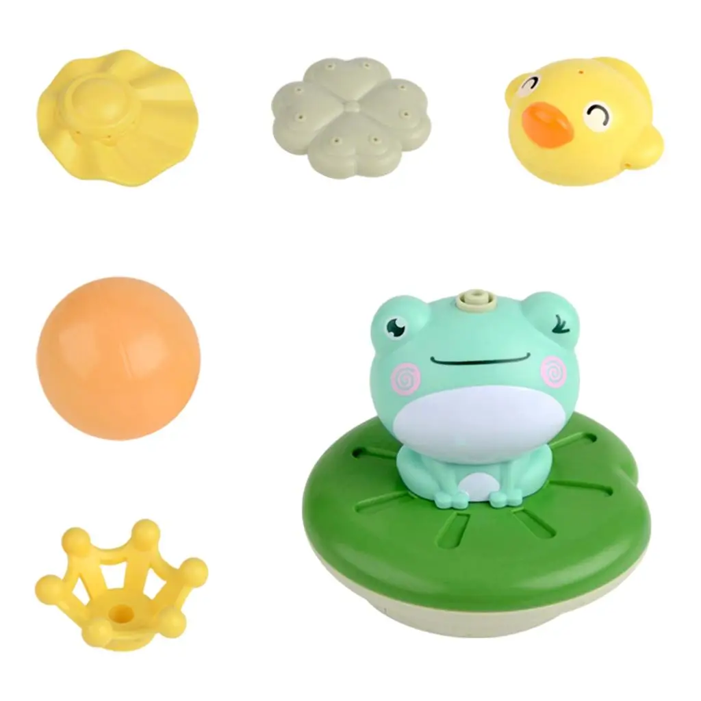 Water Spray Toddlers Toy Cartoon Frog Bathing Floating Durable Sprinkler Fountain Toys