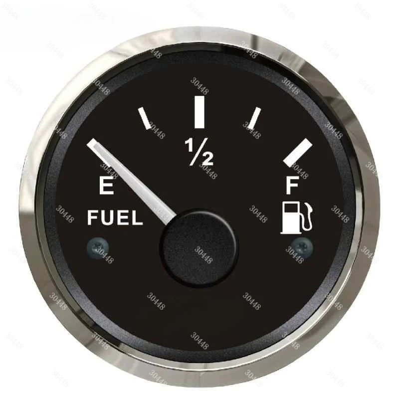 KUS Marine Fuel Gauge Yacht, Speedboat, RV Level Meter Stainless Steel Frame Oil Gauge KY10005