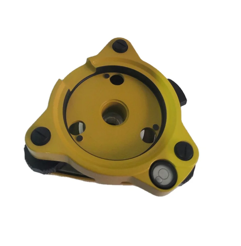 High Precise FDJ01 Yellow Robotic Tribrach without Optical Plummet with Circular bubble for Total Station Survey