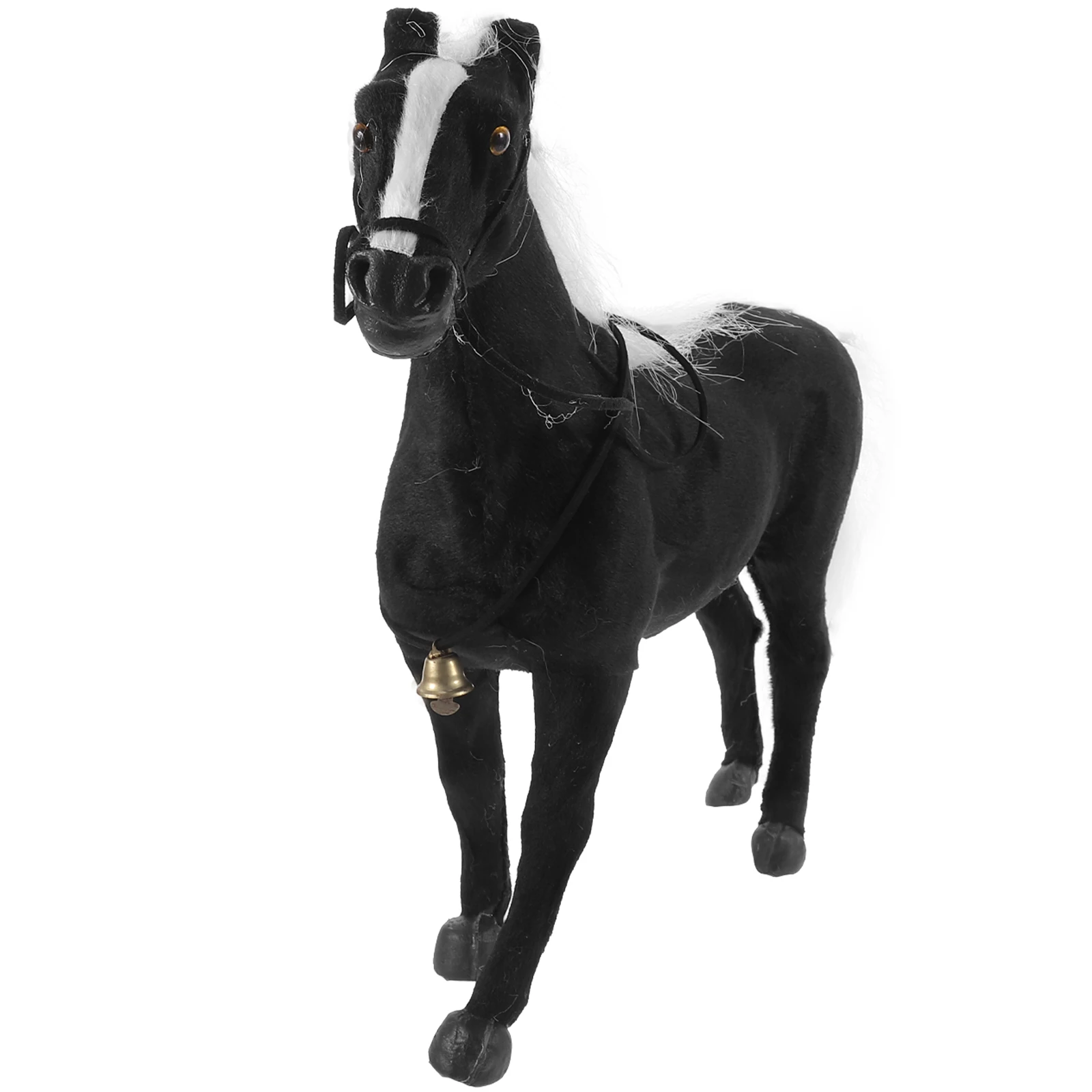 

Simulated Horse Decorations Black Sculptures Lifelike Animal Ornaments Figurines Desktop Adornment Teaching Tools