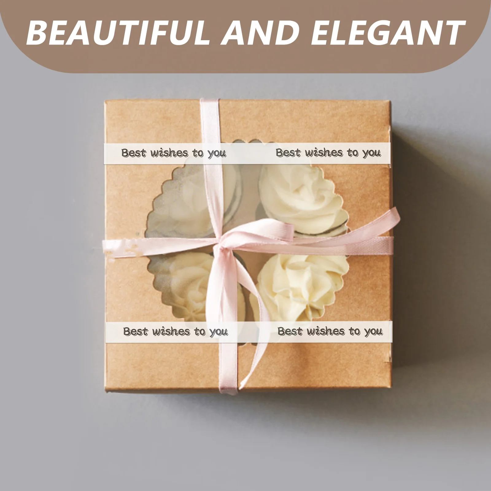 

1pcs 1 Roll Kraft Paper Packaging Tape Strong Adhesive Sealing For Gift Box Diy Crafts Fruit Bag Baking Scrapbook Small Business