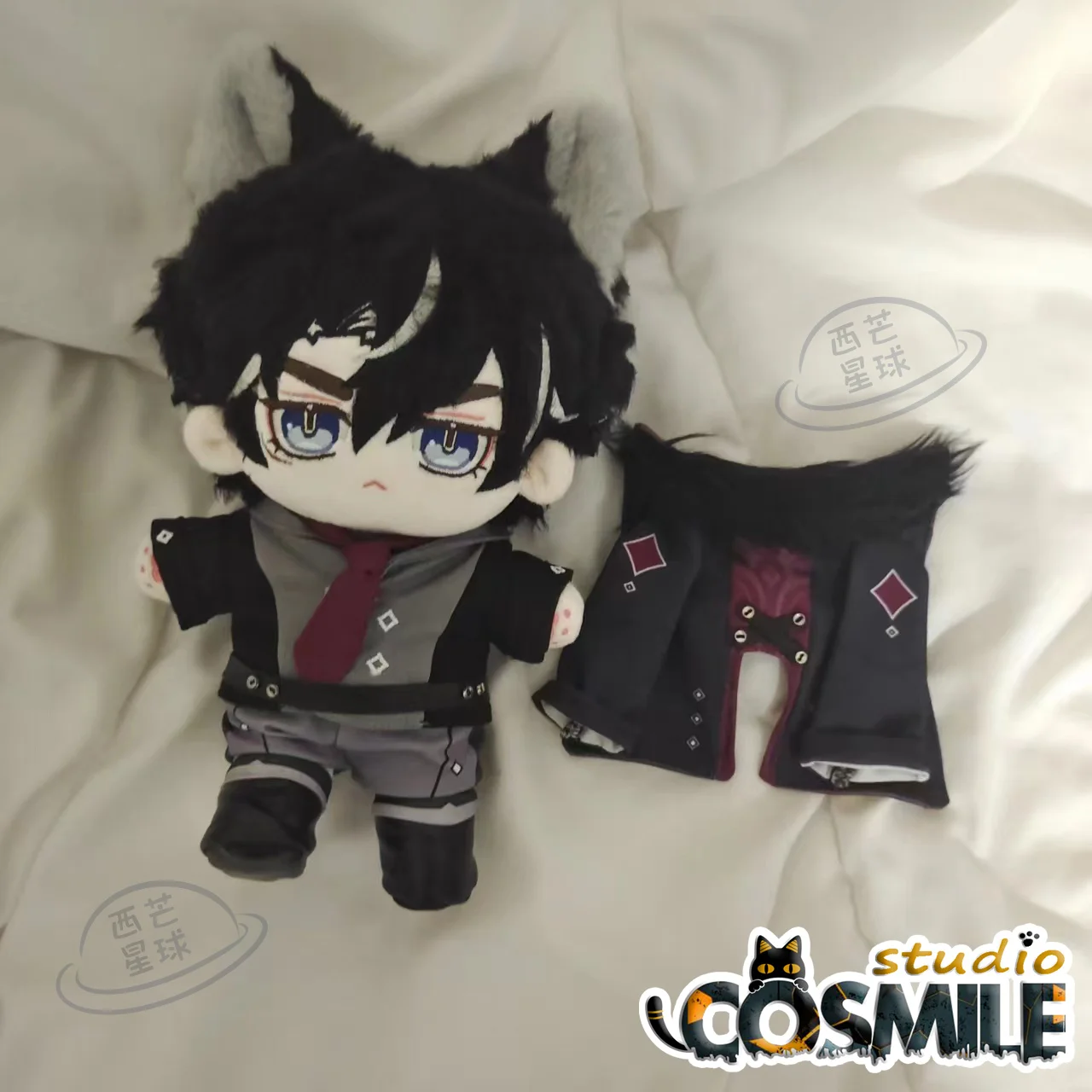 Game Genshin Impact 원신 Wriothesley リオセスリ 라이오슬리 Stuffed Plushie 20cm Plush Doll Toy Body Clothes Clothing XQ