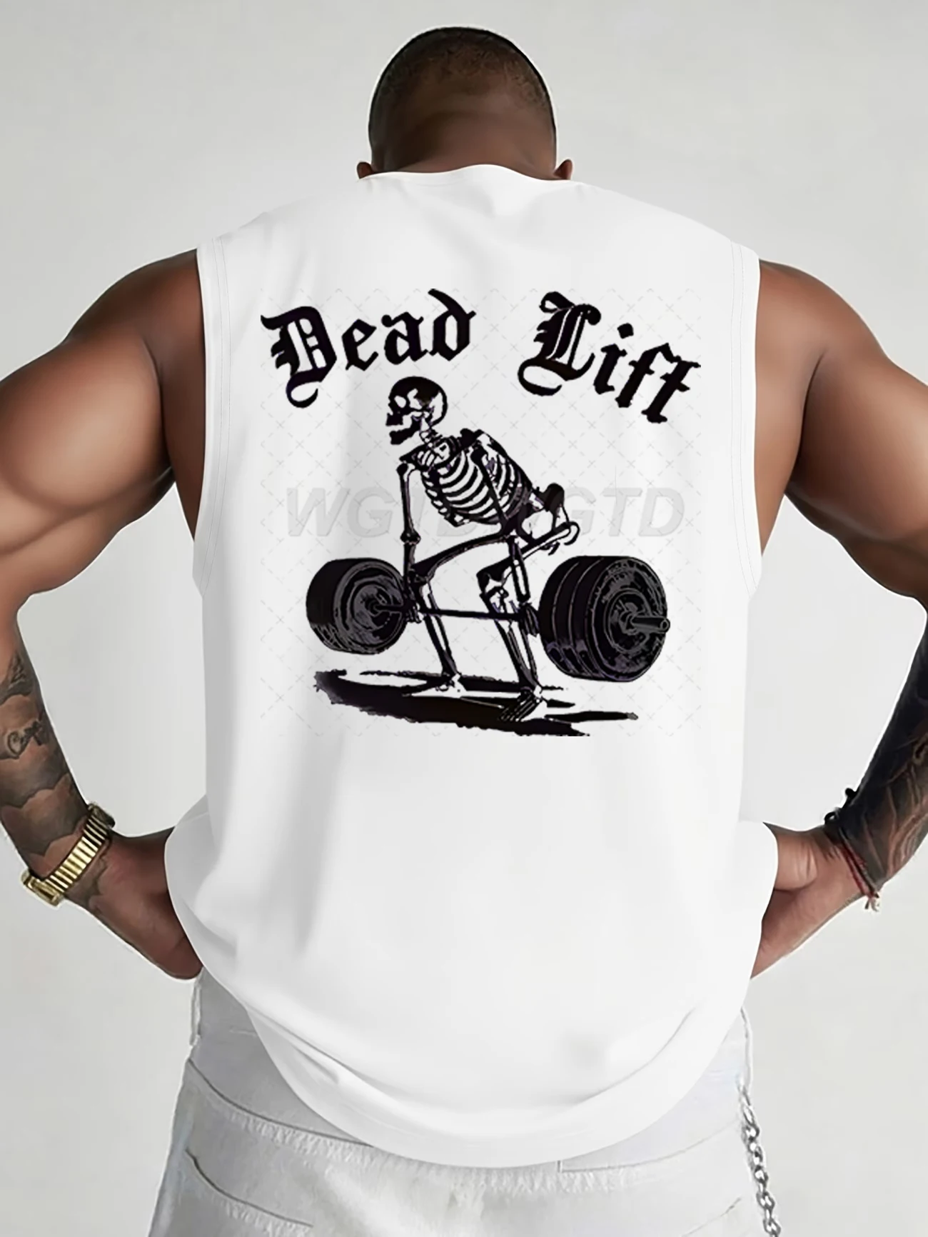 

Men's Summer Gym Sleeveless T-shirt Outdoor Sports Top Men's Washed Cotton Tank Tops Muscle Gym Sleeveless Workout T Shirts