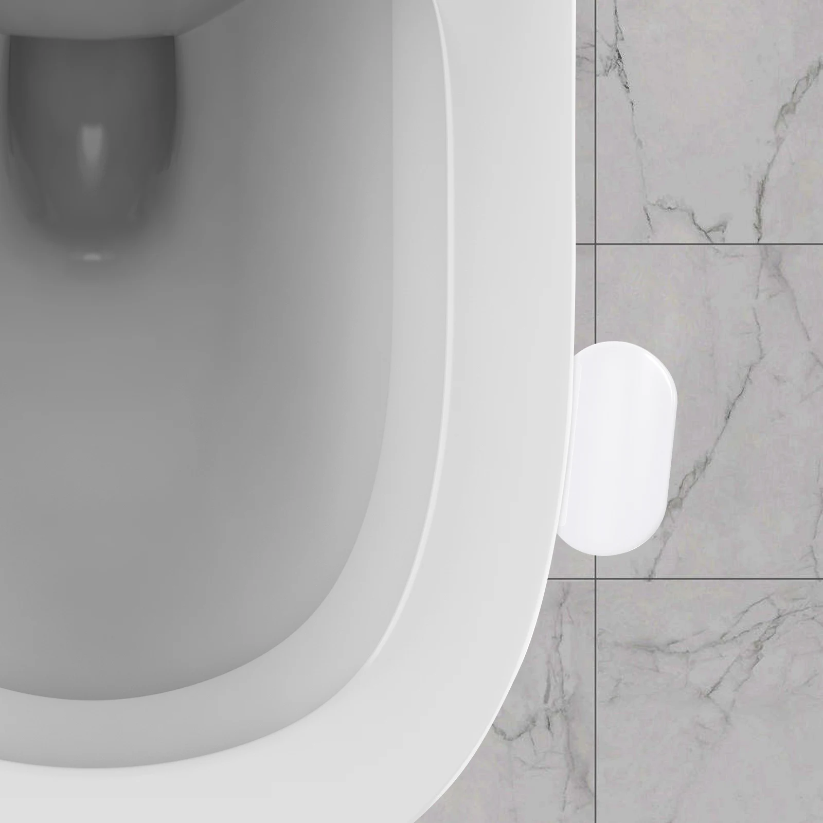 

6pcs Toilet Lid Durable Pc Material Easy Clean Long Lasting Lightweight Portable Home Office Hotel Use Avoid Direct Touch Toilet