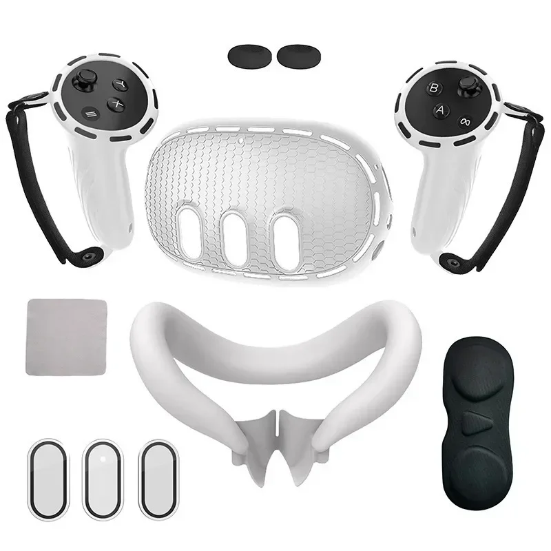 Suitable for quest3 handle cover shading mask host cover silicone protective cover tempered film