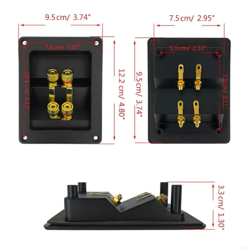 103f Terminal Terminal Terminal Cup Square Spring Cup Subwoofer Connector Terminal Connector Subwoofer Boxes 4 Binding Post