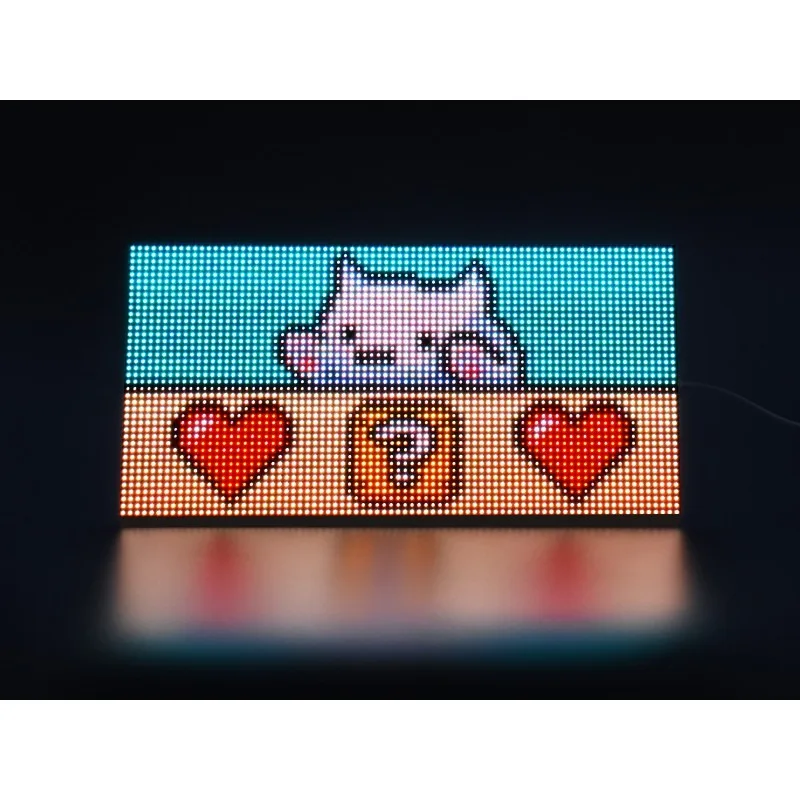 RGB Full-color LED Matrix Panel, 4mm Pitch, 80×40 Pixels, Adjustable Brightness