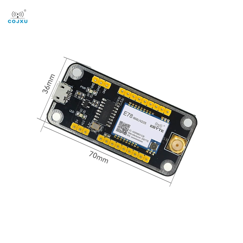 UART Wireless Module Test Board COJXU E78-868TBL-02 Pre-soldered E78-868LN22S(6601) For E78 Series USB Interface Test Kit