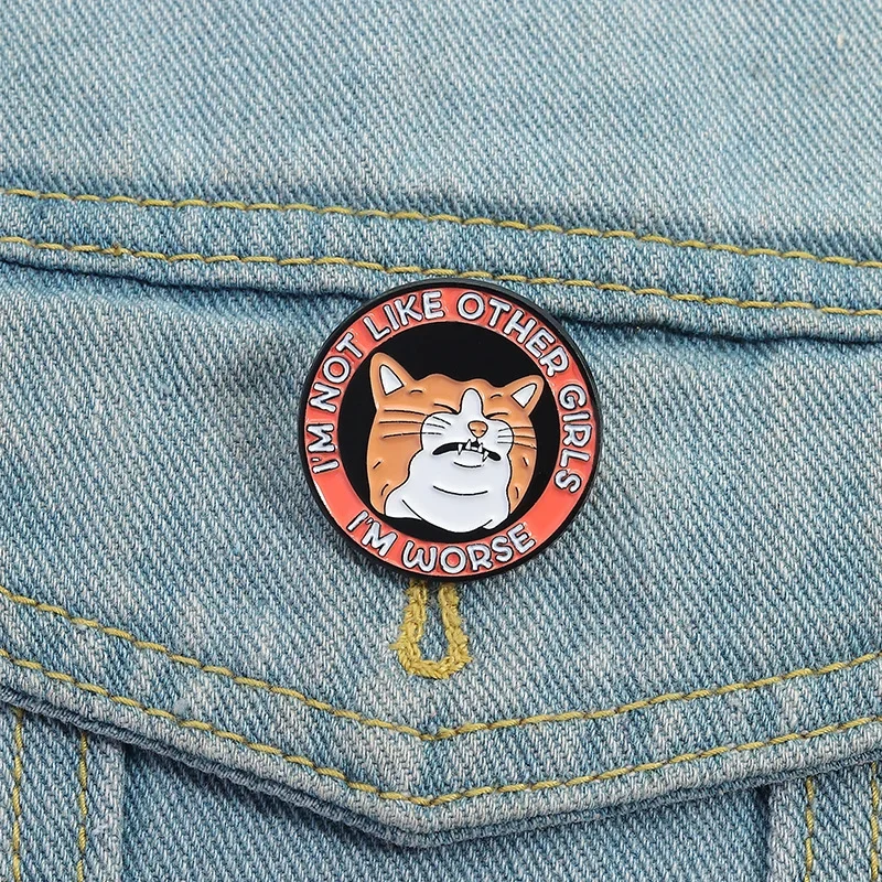الكرتون أنيمي لطيف القط المينا دبابيس الرجال النساء الملابس دبابيس التلبيب شارات معدنية مضحك المجوهرات بالجملة هدية للأصدقاء #1