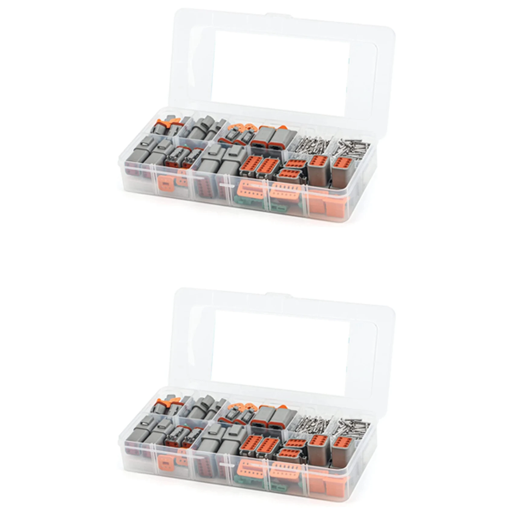 376PCS Deutsch DT Gray Connector Kit with 16 Solid Contacts in 2,3,4,6,8 and 12 Pin Configurations,Automotive Connectors