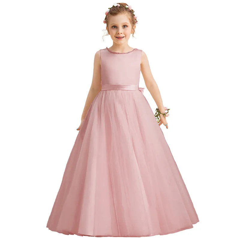 Girl Party Dress Long Evening Kids Girl Birthday Formal Wear Flower Girl Bridesmaid Gown Wedding Formal Dresses Long Frocks