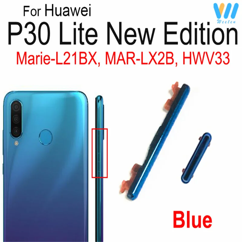 Power Volume Button For Huawei P30 P30 Pro P30 Lite On OFF Power Volume Audio Control Side Buttons Up Down Mini Keys Repair Part