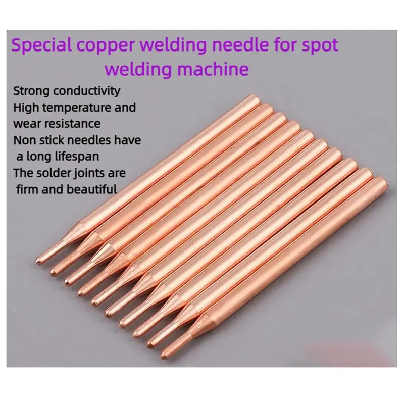 BAAG-Spot رأس قطب لحام 3 مم أكسيد ألومنيوم نحاسي أرجواني لبطارية الطاقة 18650 #4