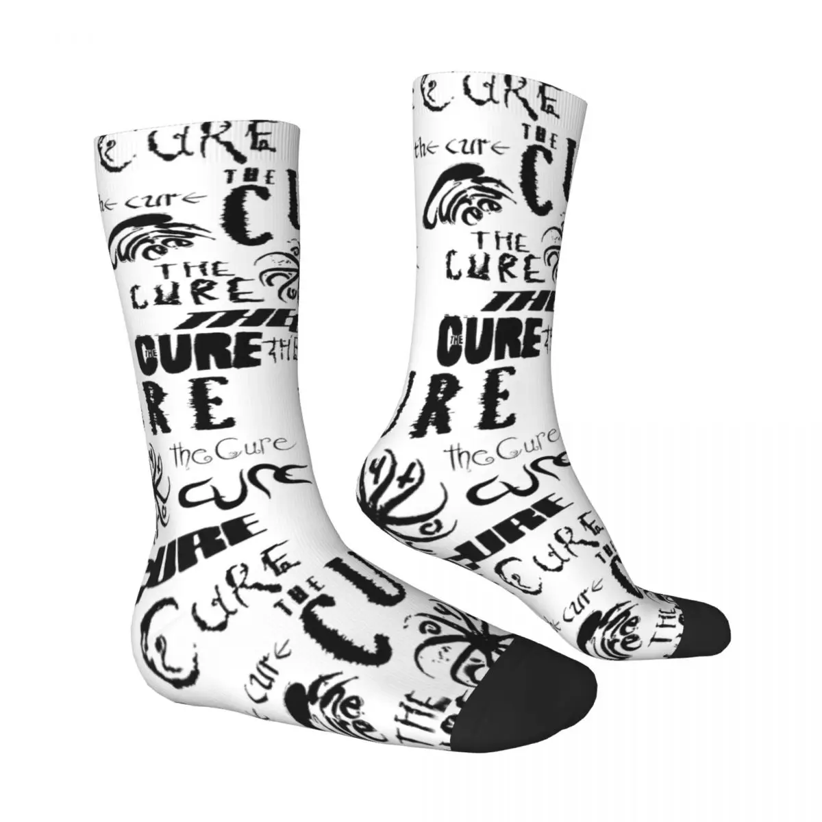 The Cures The Cure The Cure Band Robert Smith The Cure Stocking Top Quality contrast Field pack Humor Graphic Elastic Socks