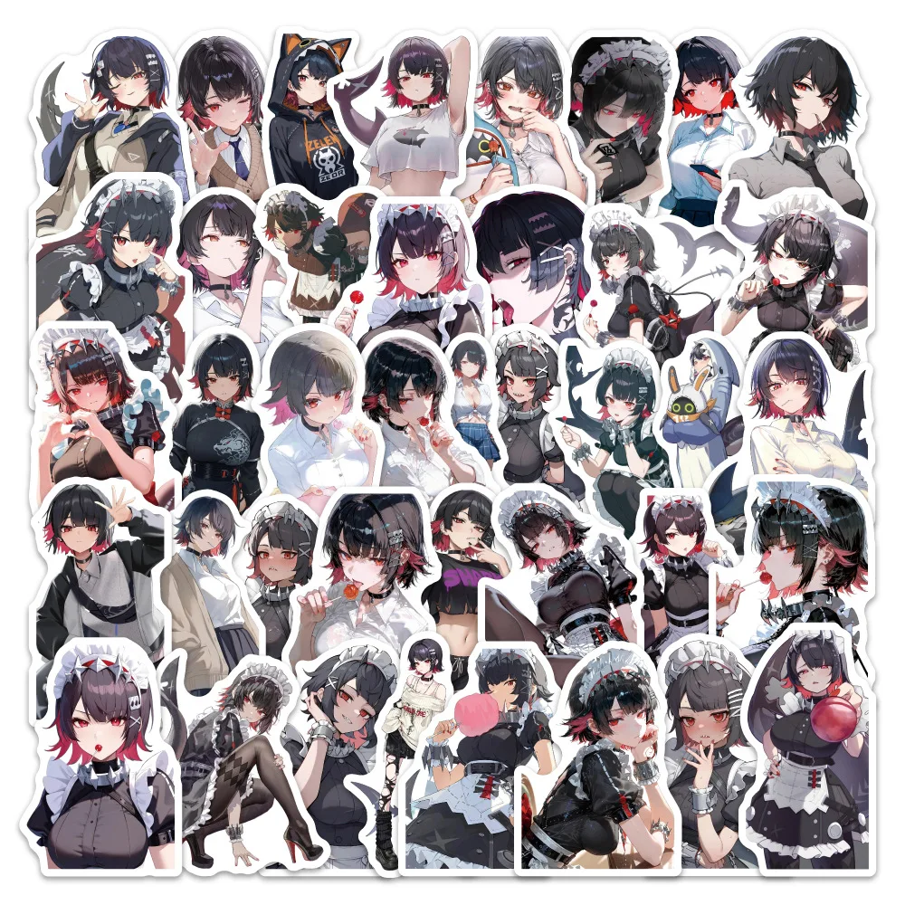 60PCS Zenless Zone Zero Game Stickers Cartoon Ellen Joe Graffiti Decoratie Notebook Koffer Gitaar Telefoon Koelkast Decals