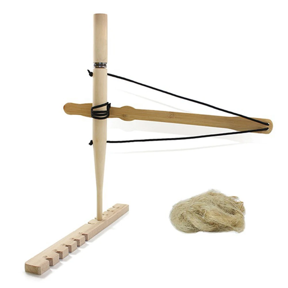 Primitive Fire Bow Drill Kit Wood Drilling Fire Making Tool Outdoor Survival Practice Tool for Fishing Picnic Hunting view 5