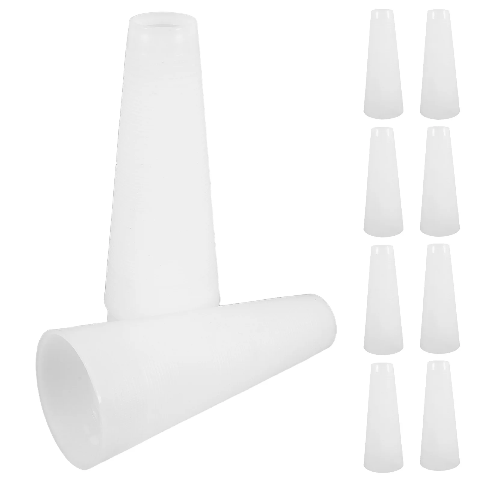 

10Pcs Plastic Yarn Cones Portable Lightweight Tapered Tubes for Textile Crafting Sewing Machine Accessories Line Winding