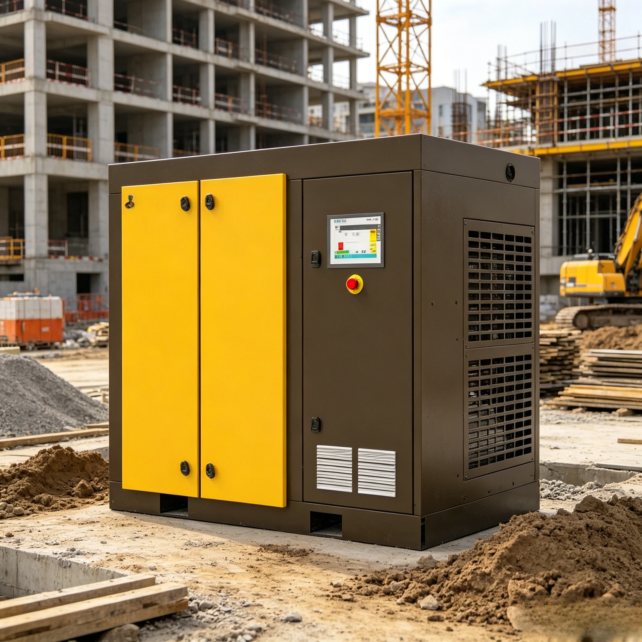 Customized Screw Air Compressor Low Noise Powerful Durable All in One Industrial Screw Type Air Compressor for Mining