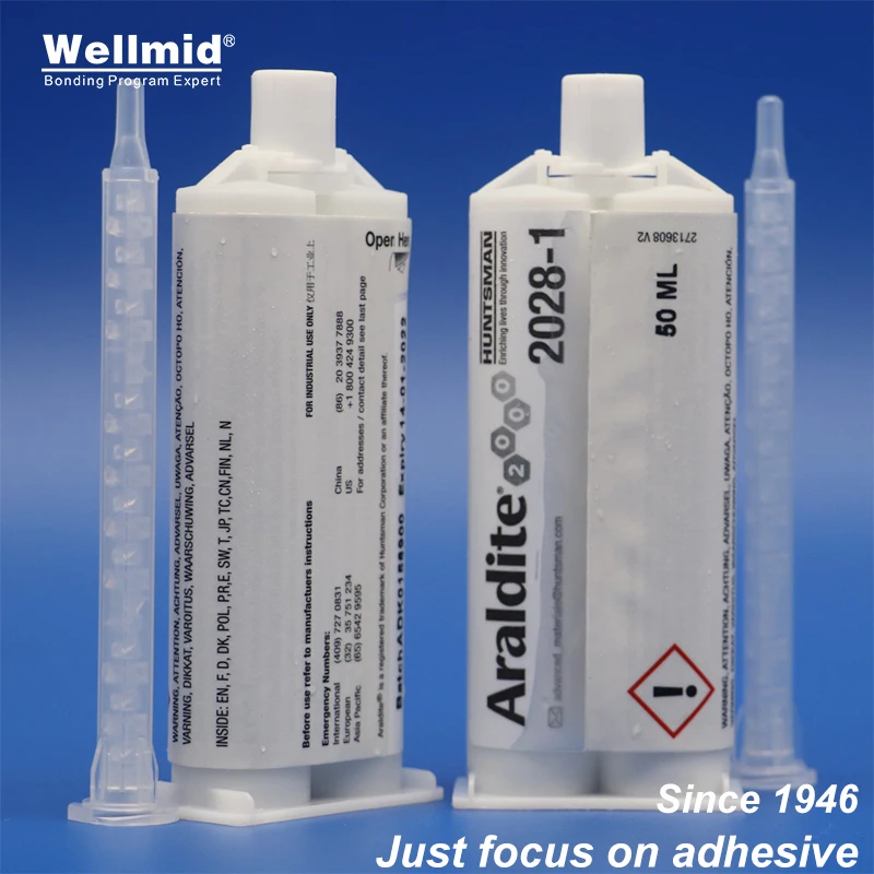 Araldite 2028-1 Transparenter Polyurethan AB-Klebstoff Schnell Härtender Klebstoff für Metall- und Kunststoffsubstrate UV-Beständiger 2K Weichkleber – Detail 1