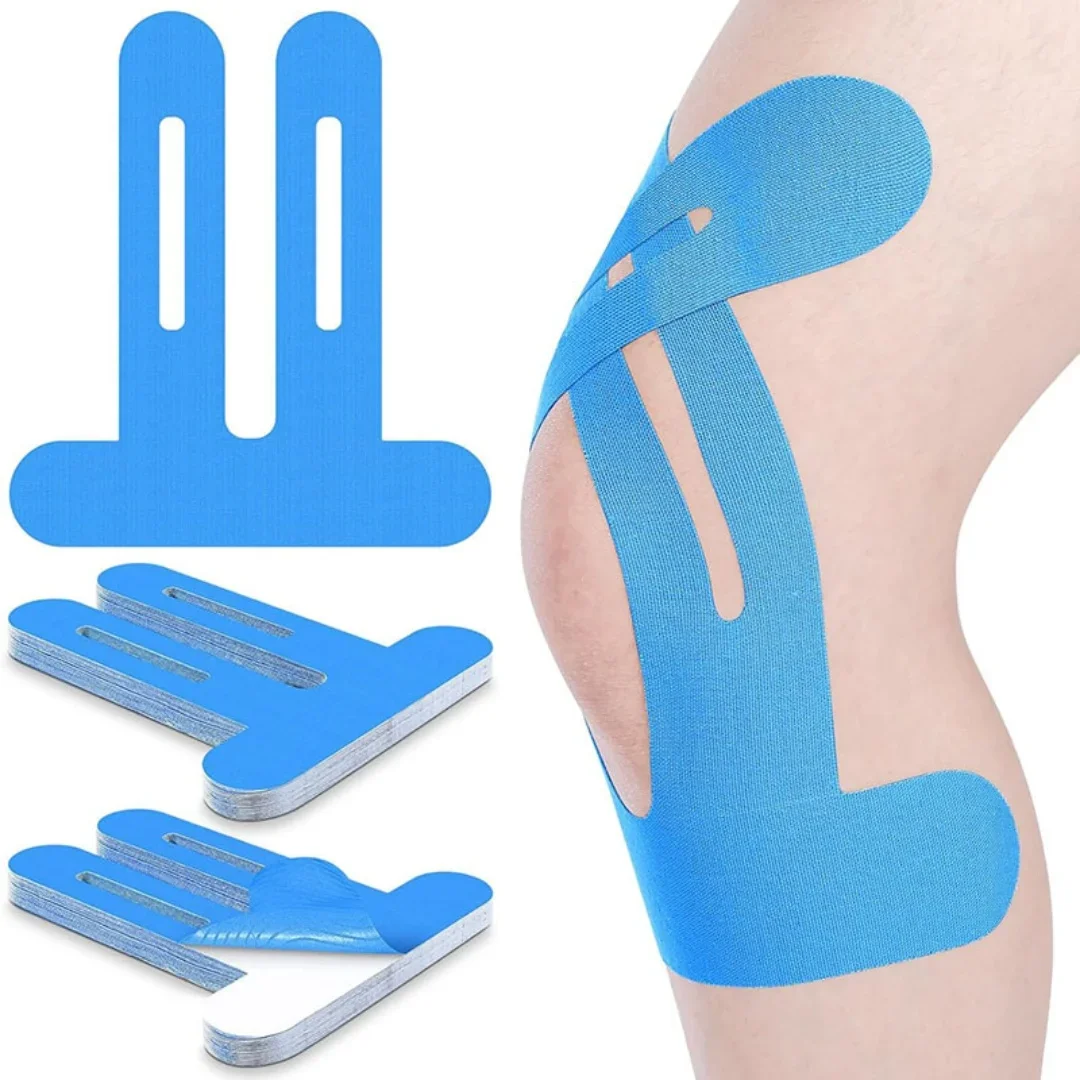 Pre-cut Sports Knee Muscle Patch Elastic Muscle Tape Sports Protection Tape Breathable Kinesiology Tape for Knee Muscle Support