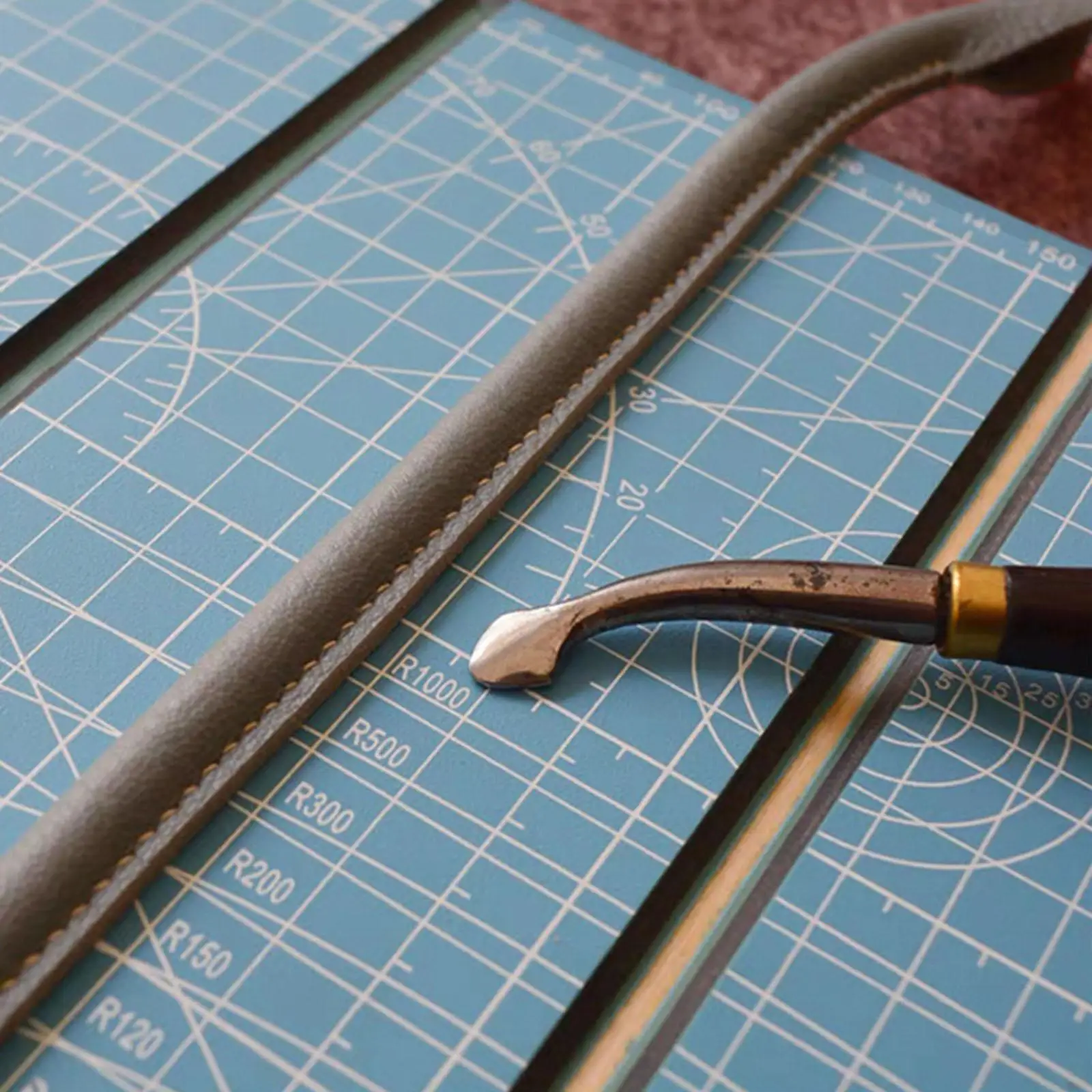 Leather Bag Strap Cutting Mat Practical Leather Process Punching Forming PVC Cutting Board for Hobby Sewing Cutting Projects