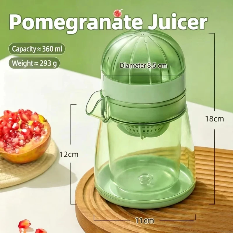 Manuelle Granatapfelsaftpresse, Entsafter mit Quetschfunktion, Obst- und Orangensaftpresse, kleines Küchenwerkzeug für den Haushalt – Detail 2