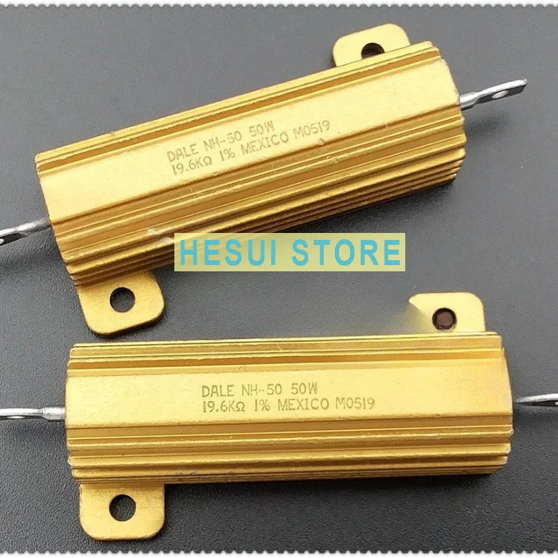 19.6K 50W DALE NH-50 19K6 non-inductive aluminum shell wire wound resistor