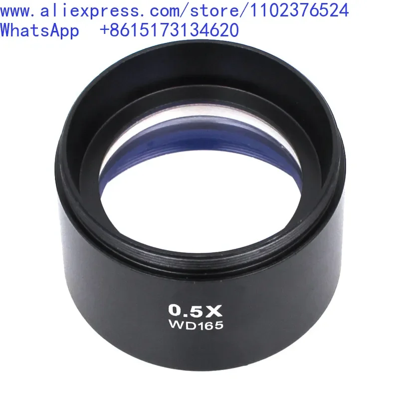 Stereomicroscope Objective Lens 0.3X 0.5X 48mm Threaded Multiplier Lens
