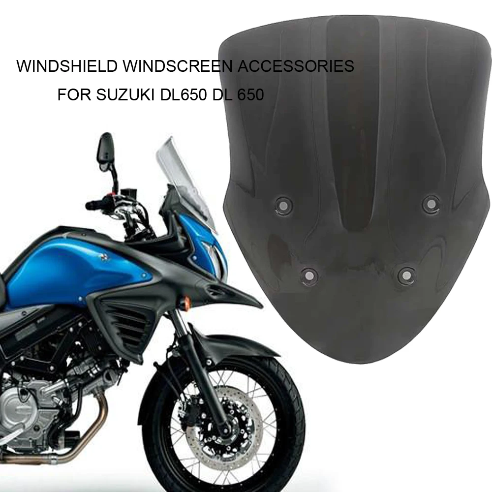 

Motorcycle For Suzuki DL650 DL 650 Windshield Windscreen Accessories Double Bubble Acrylic Smoke Black