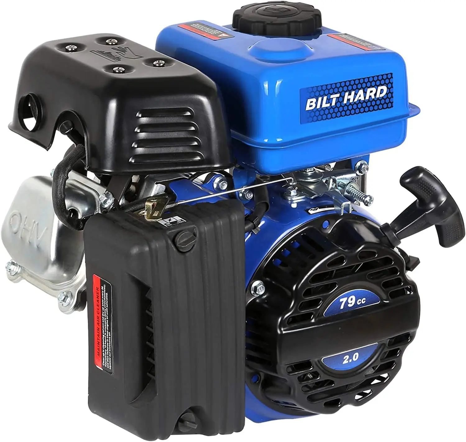 Gas Engine 79cc 2 HP, Gas Motor for Log Splitter, Pressure Washer and Water Pump, EPA & CARB Certified